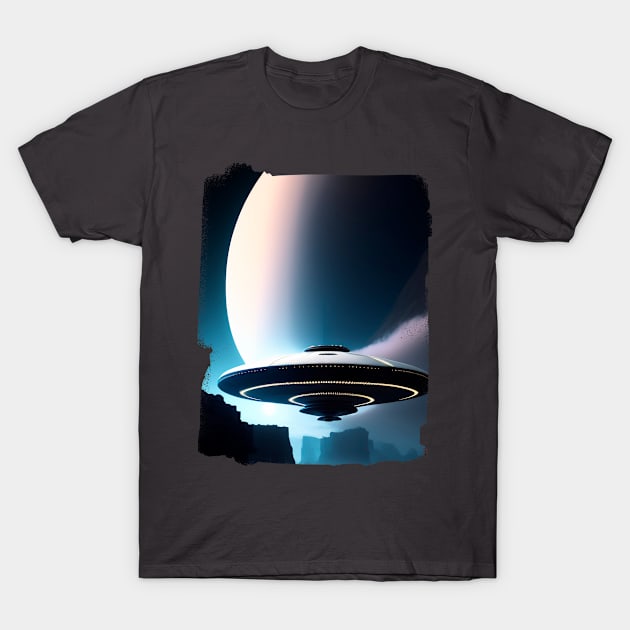 Ufo - Ufo sighting from a military fighter plane T-Shirt by igzine